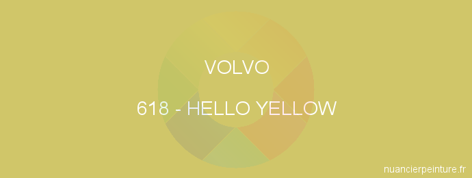 Peinture Volvo 618 Hello Yellow