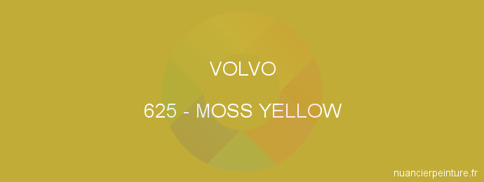 Peinture Volvo 625 Moss Yellow