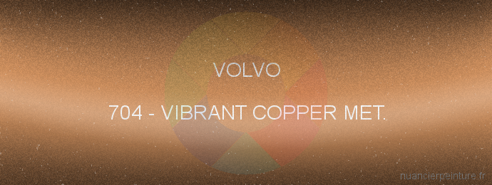 Peinture Volvo 704 Vibrant Copper Met.