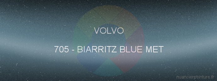 Peinture Volvo 705 Biarritz Blue Met