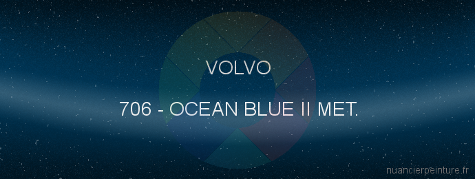 Peinture Volvo 706 Ocean Blue Ii Met.