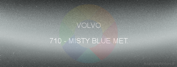 Peinture Volvo 710 Misty Blue Met.