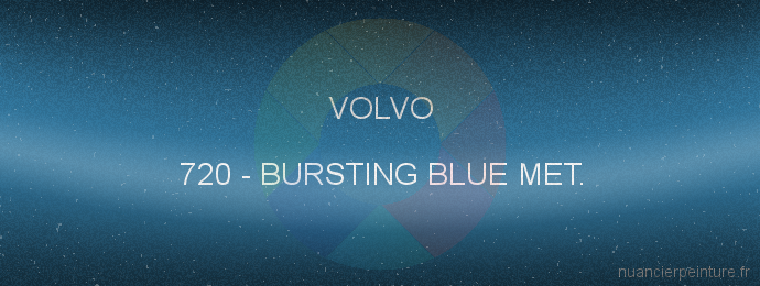 Peinture Volvo 720 Bursting Blue Met.