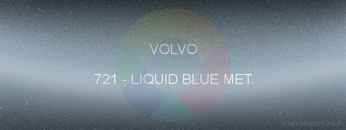 Peinture Volvo 721 Liquid Blue Met.