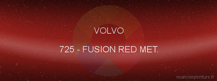 Peinture Volvo 725 Fusion Red Met.