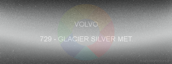 Peinture Volvo 729 Glacier Silver Met.