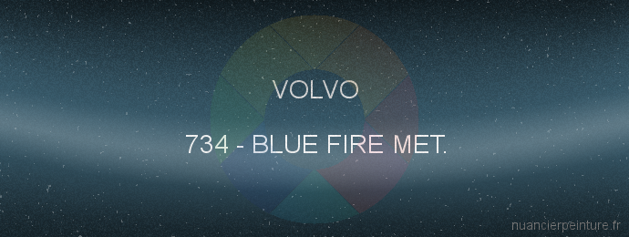 Peinture Volvo 734 Blue Fire Met.