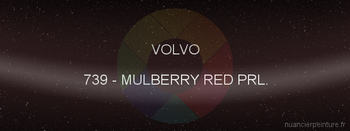 Peinture Volvo 739 Mulberry Red Prl.
