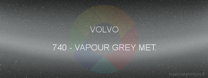 Peinture Volvo 740 Vapour Grey Met.