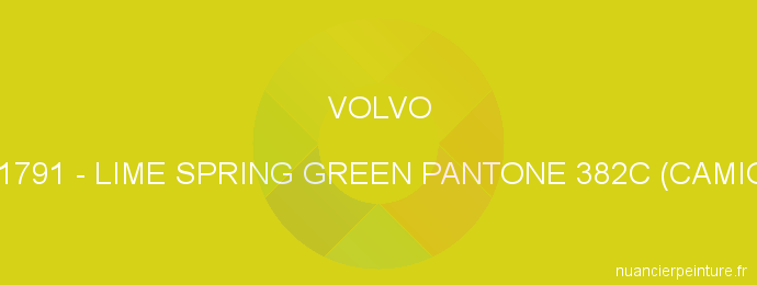 Peinture Volvo S91791 Lime Spring Green Pantone 382c (camion)