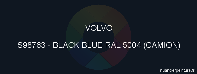 Peinture Volvo S98763 Black Blue Ral 5004 (camion)