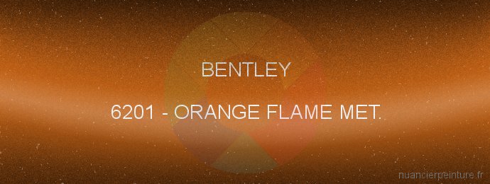 Peinture Bentley 6201 Orange Flame Met.