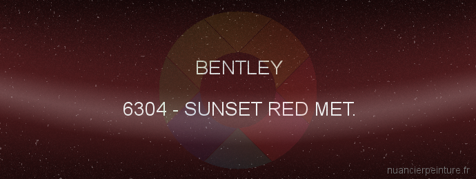 Peinture Bentley 6304 Sunset Red Met.