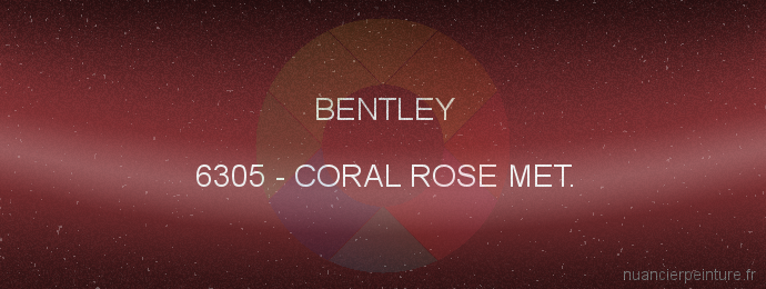Peinture Bentley 6305 Coral Rose Met.