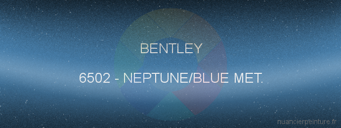 Peinture Bentley 6502 Neptune/blue Met.