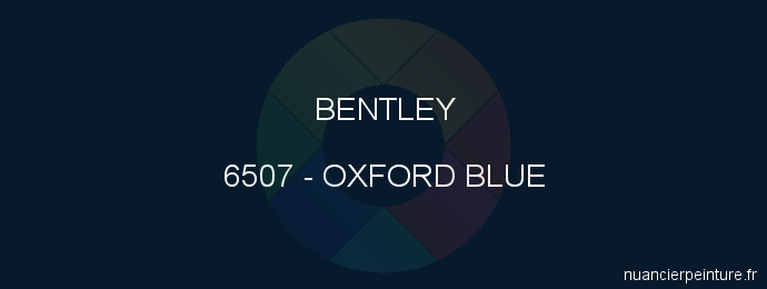 Peinture Bentley 6507 Oxford Blue