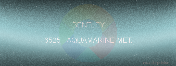 Peinture Bentley 6525 Aquamarine Met.