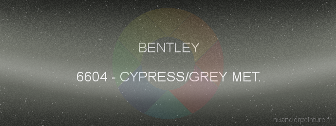 Peinture Bentley 6604 Cypress/grey Met.