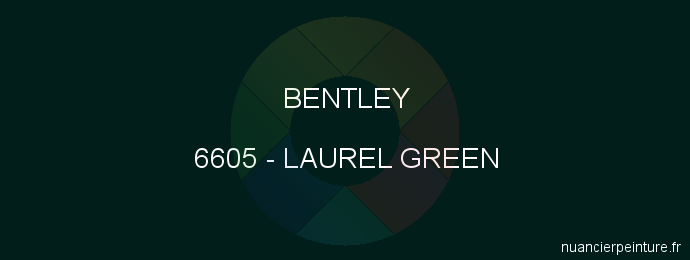 Peinture Bentley 6605 Laurel Green