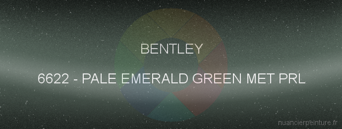 Peinture Bentley 6622 Pale Emerald Green Met Prl