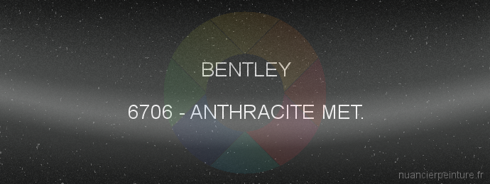 Peinture Bentley 6706 Anthracite Met.