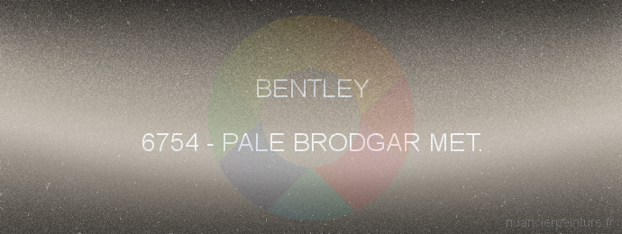 Peinture Bentley 6754 Pale Brodgar Met.