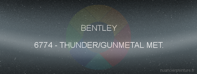 Peinture Bentley 6774 Thunder/gunmetal Met.