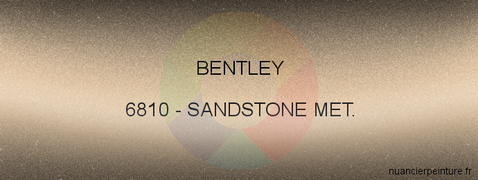 Peinture Bentley 6810 Sandstone Met.