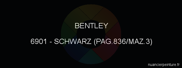 Peinture Bentley 6901 Schwarz (pag.836/maz.3)
