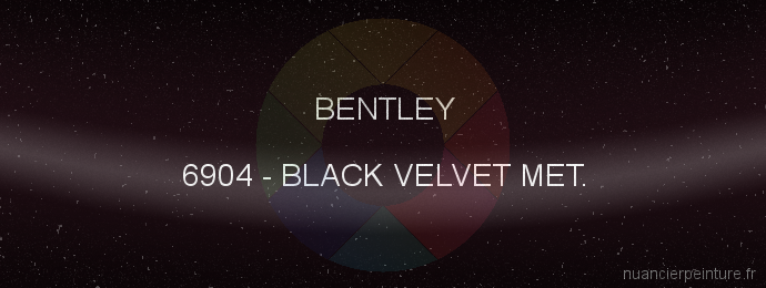 Peinture Bentley 6904 Black Velvet Met.