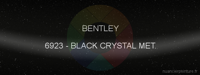 Peinture Bentley 6923 Black Crystal Met.