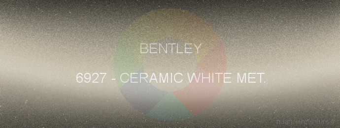 Peinture Bentley 6927 Ceramic White Met.