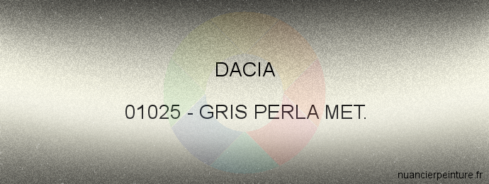 Peinture Dacia 01025 Gris Perla Met.
