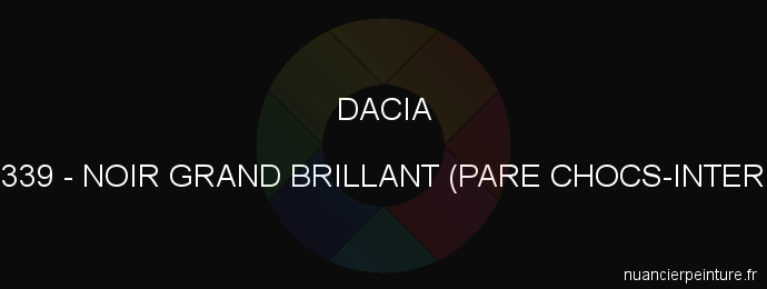 Peinture Dacia 205339 Noir Grand Brillant (pare Chocs-interno)