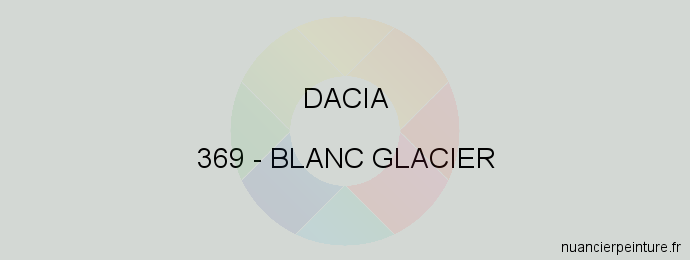 Peinture Dacia 369 Blanc Glacier