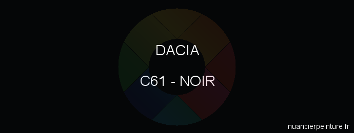 Peinture Dacia C61 Noir