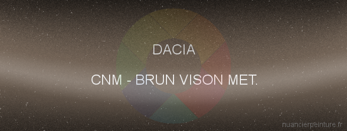 Peinture Dacia CNM Brun Vison Met.