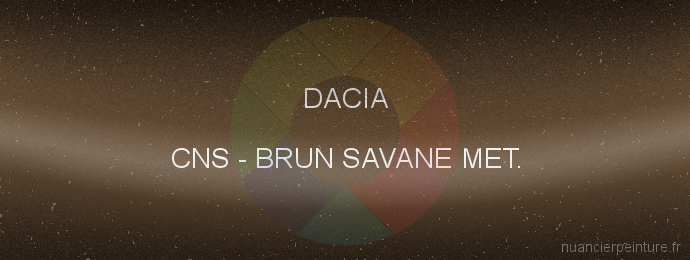 Peinture Dacia CNS Brun Savane Met.