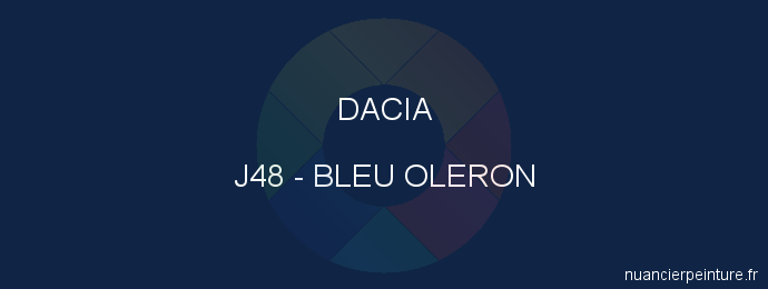 Peinture Dacia J48 Bleu Oleron