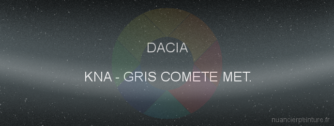 Peinture Dacia KNA Gris Comete Met.