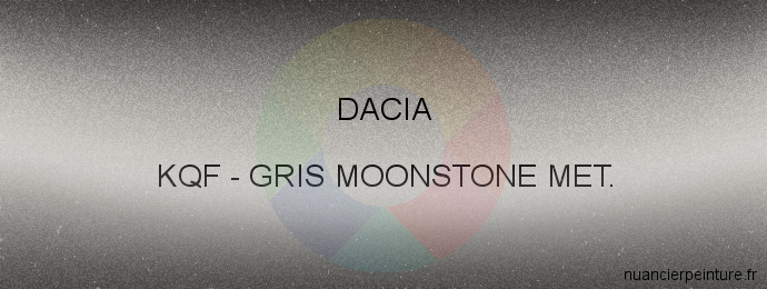 Peinture Dacia KQF Gris Moonstone Met.