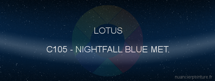 Peinture Lotus C105 Nightfall Blue Met.