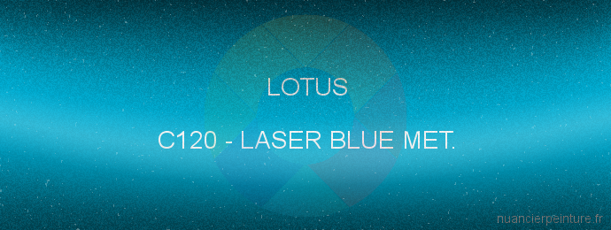 Peinture Lotus C120 Laser Blue Met.