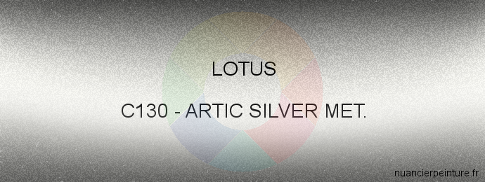 Peinture Lotus C130 Artic Silver Met.