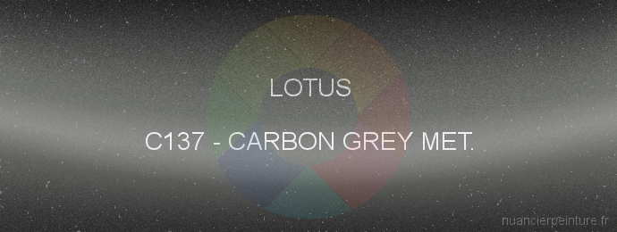 Peinture Lotus C137 Carbon Grey Met.