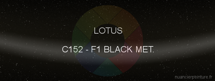 Peinture Lotus C152 F1 Black Met.