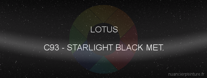 Peinture Lotus C93 Starlight Black Met.