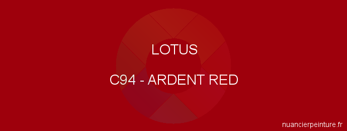 Peinture Lotus C94 Ardent Red