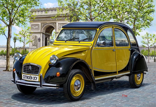 Citroën 2CV peinte en brillant direct