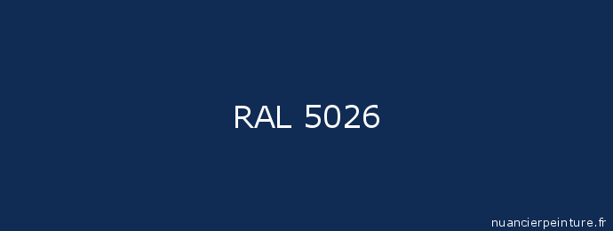 RAL 5026 : Peinture RAL 5026 (Bleu nuit nacre)